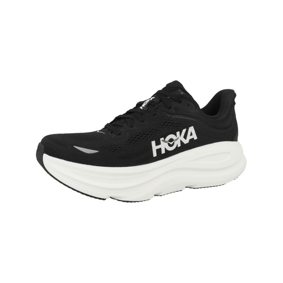Hoka HOKA Loopschoen Bondi 9 lichtgrijs / zwart / wit -