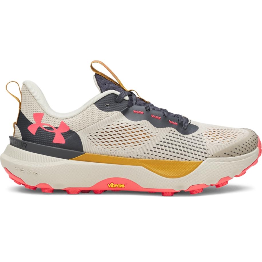 Under Armour Infinite Pro Uniseks trail- en hardloopschoenen Khaki Base / Anthracite / Racer Rood 40.5 Bruin
