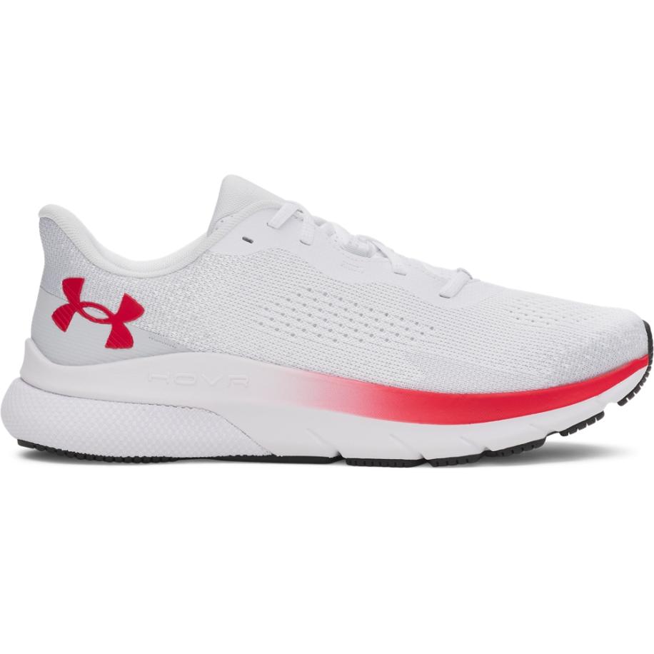 Herenhardloopschoenen Under Armour HOVR™ Turbulence 2 Wit / Halo Grijs / Rood 45.5 Wit
