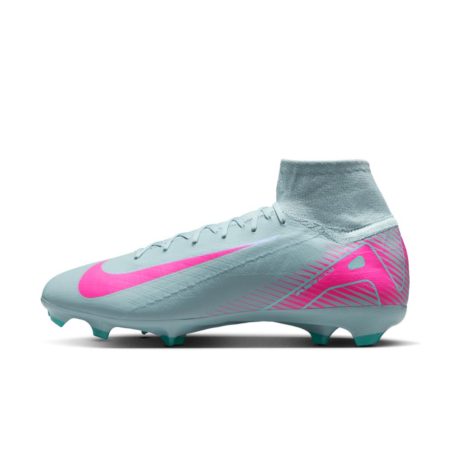 Nike Mercurial Superfly 10 Pro high-top voetbalschoenen (stevige ondergrond) - Grijs Grijs