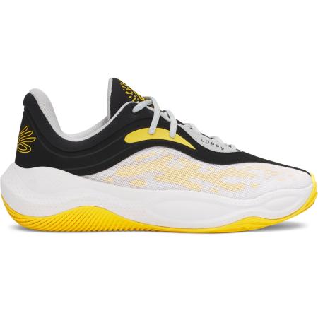 Curry Splash 25 Uniseks basketbalschoenen Zwart / Wit / Taxi 47