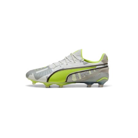 Puma PUMA Voetbalschoen King Ultimate Forever grijs / lichtgrijs / lichtgroen