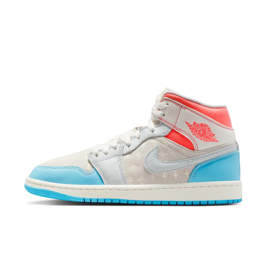 Air Jordan 1 Mid Damesschoenen - Wit Wit