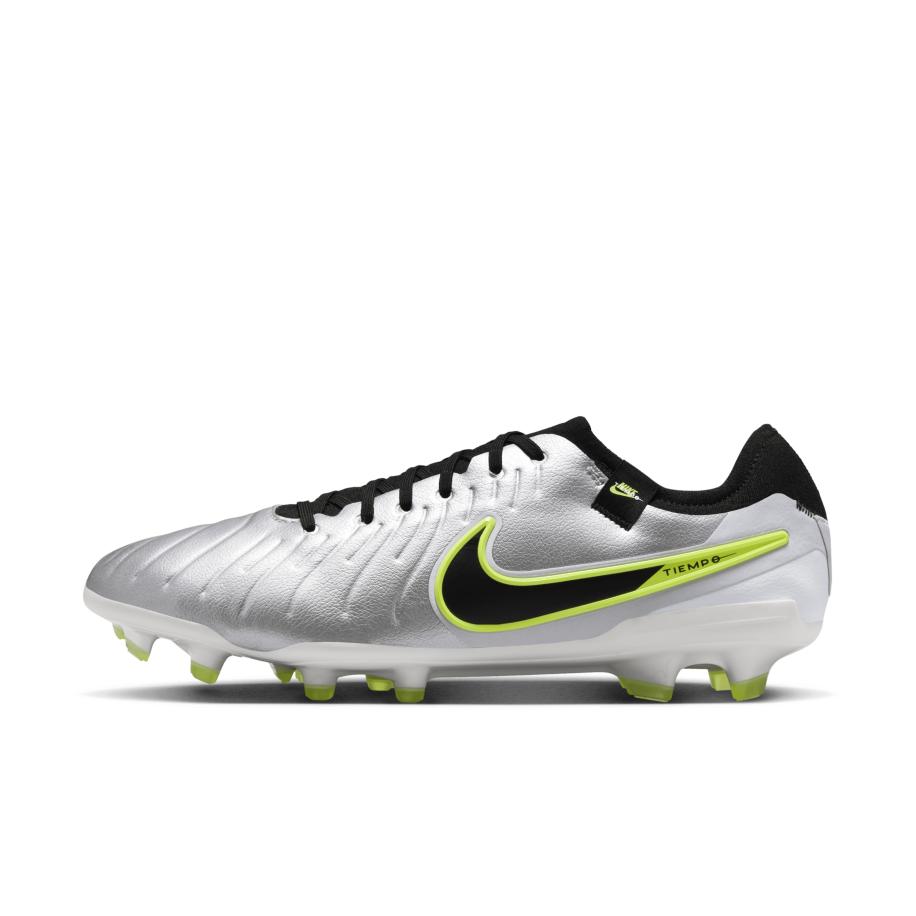 Nike Tiempo Legend 10 Pro low top voetbalschoenen (stevige ondergrond) - Grijs Grijs