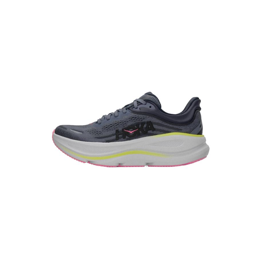 Hoka HOKA Loopschoen Bondi 9 grafiet / basaltgrijs / rosa -