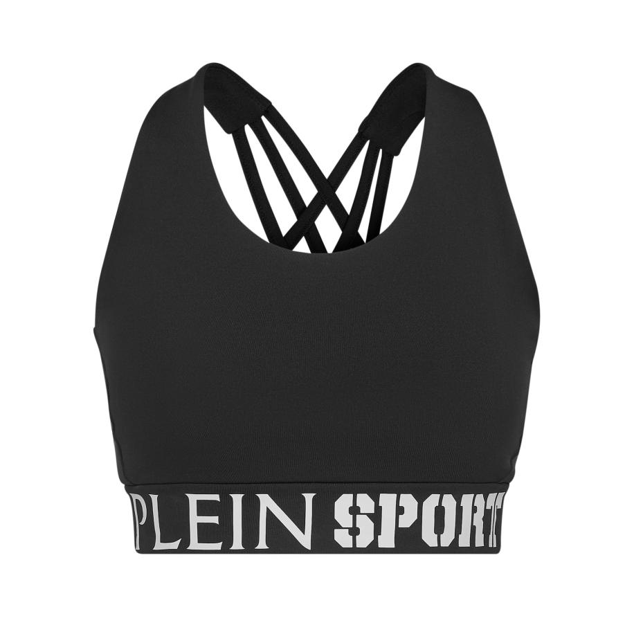 Plein Sport Sporttop zwart / wit Zwart