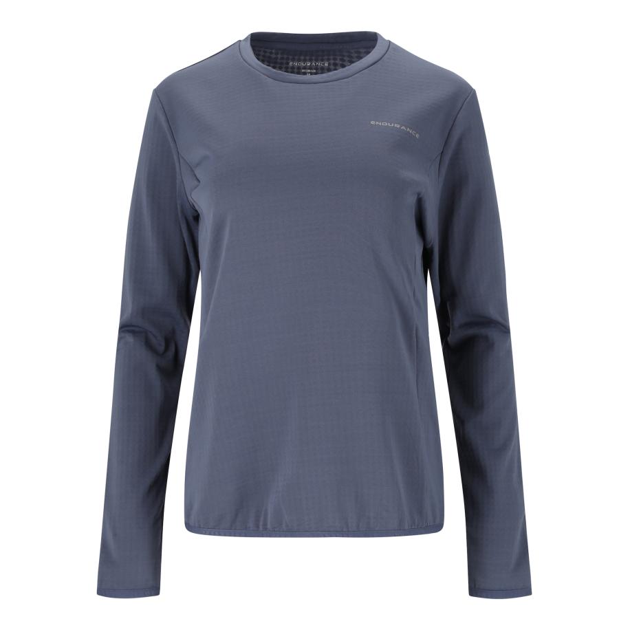 ENDURANCE ENDURANCE Functioneel shirt Leah enziaan / grijs -