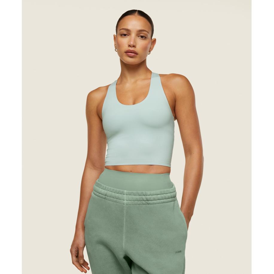 Gymshark everywear Second Skin Tank Cool Turquoise Groen