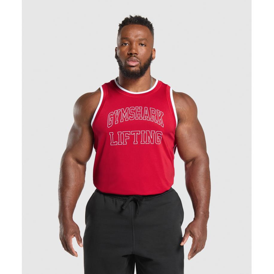 Gymshark Mesh Tank Conditioning Red Rood