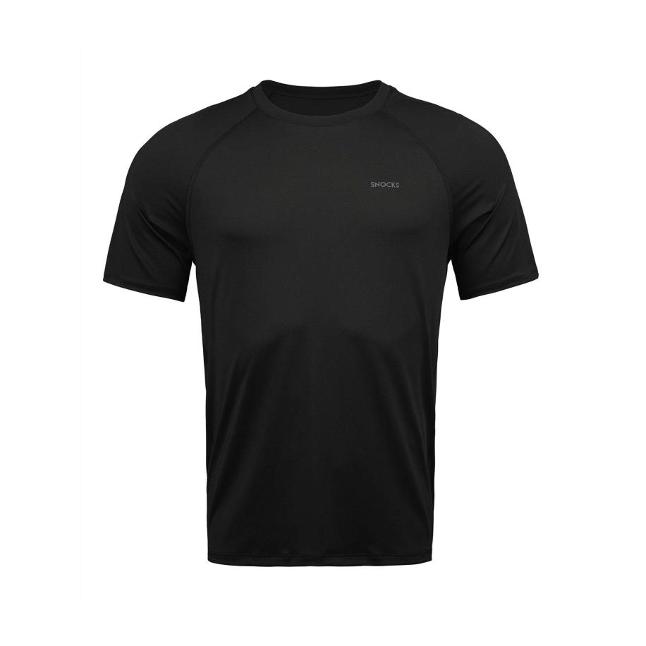 SNOCKS SNOCKS Functioneel shirt grijs / zwart -