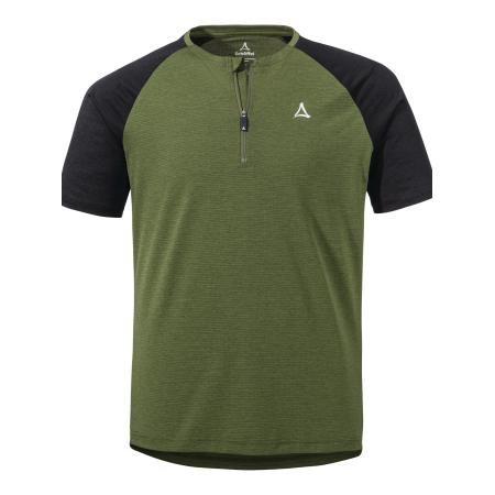 Schöffel Schöffel Tricot Wetluga antraciet / olijfgroen