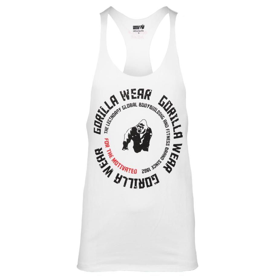 Gorilla Wear Gorilla Wear Functioneel shirt Melrose rood / zwart / wit -