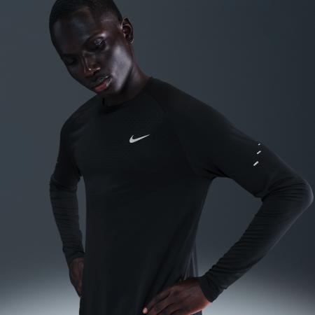 Nike Stride Dri-FIT ADV hardlooptop met lange mouwen voor heren - Zwart