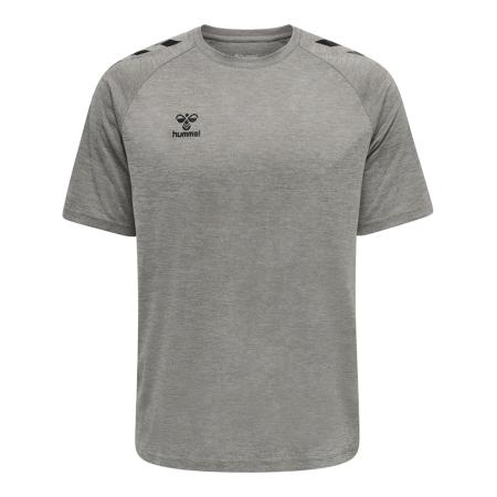 Hummel Hummel Functioneel shirt grijs gemêleerd / zwart