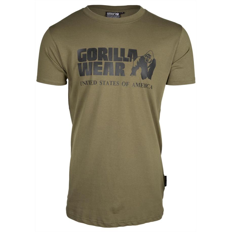 Gorilla Wear Gorilla Wear Functioneel shirt kaki / zwart -