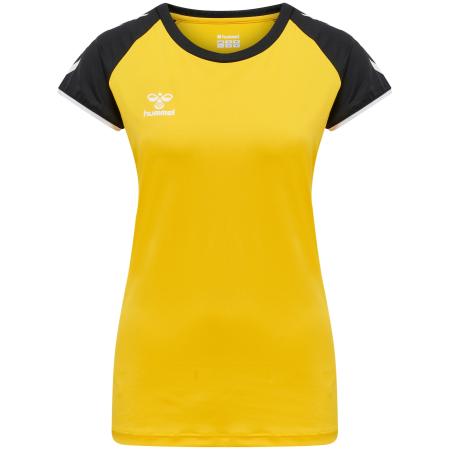 Hummel Hummel Functioneel shirt geel / zwart / wit