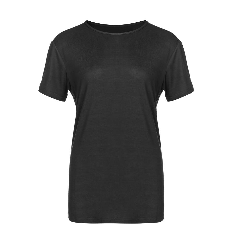 Athlecia Athlecia Functioneel shirt LIZZY zwart gemêleerd -