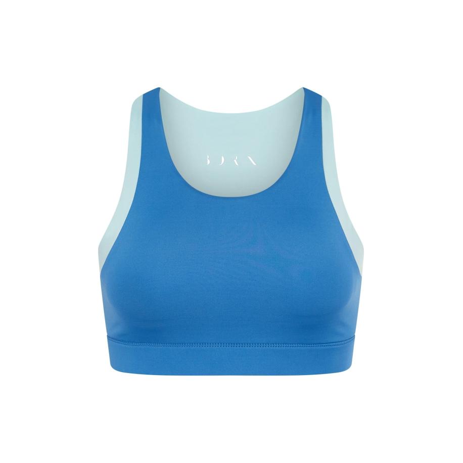 Born Living Yoga Sporttop Xenia blauw / lichtblauw Blauw