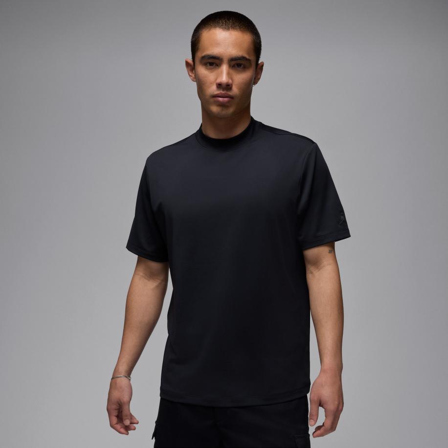 Jordan Sport golfshirt met opstaande kraag voor heren - Zwart Zwart