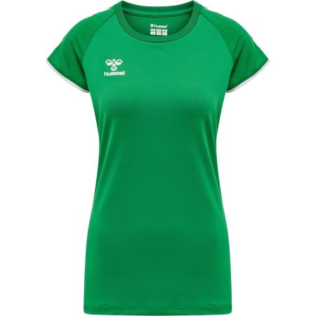 Hummel Hummel Functioneel shirt grasgroen / wit