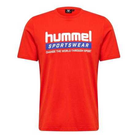 Hummel Hummel Functioneel shirt Carson blauw / donkeroranje / wit