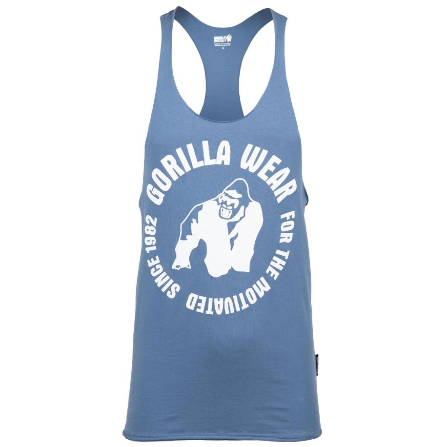 Gorilla Wear Gorilla Wear Functioneel shirt Melrose blauw / wit -