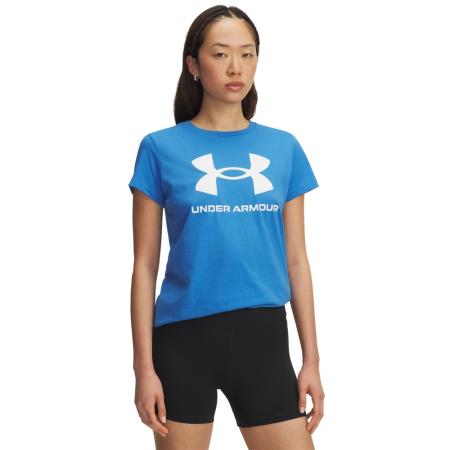 Under Armour Rival Logo Damesshirt met korte mouwen Blauw Atlantis / Wit XL
