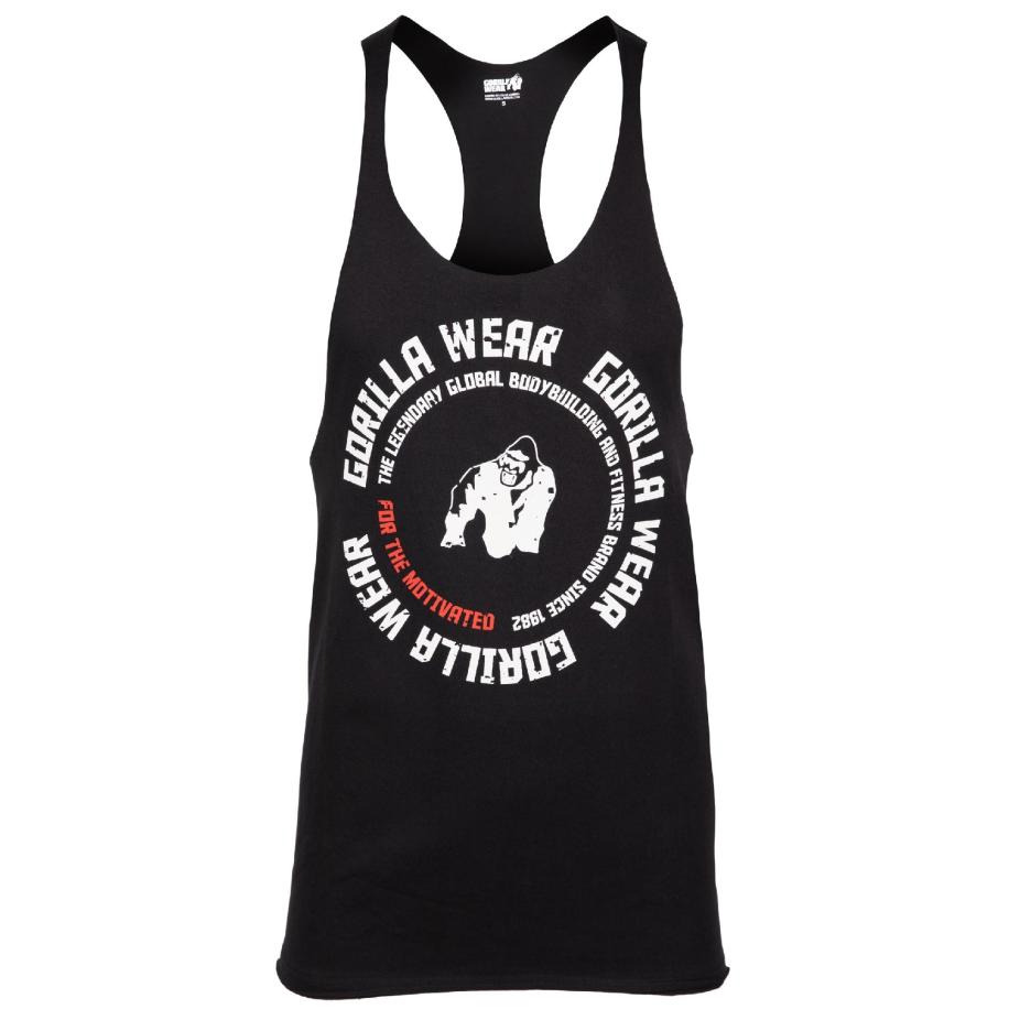 Gorilla Wear Gorilla Wear Functioneel shirt Melrose rood / zwart / wit -
