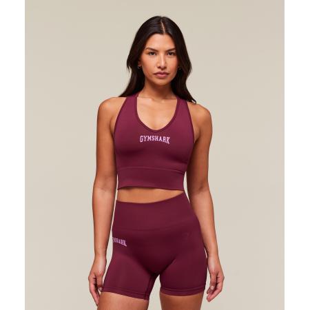Gymshark Everyday Seamless Graphic Crop Tank Strong Pink