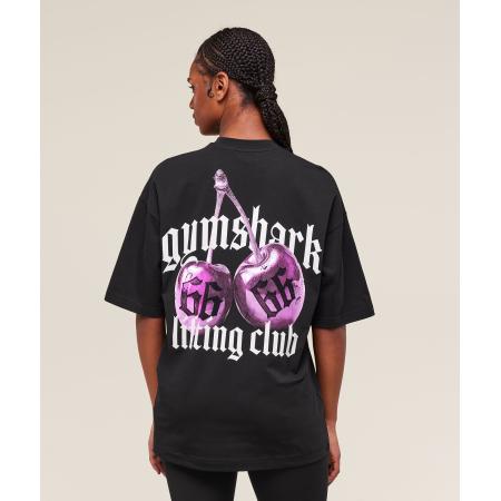 Gymshark Cherry Graphic Oversized T-Shirt Black