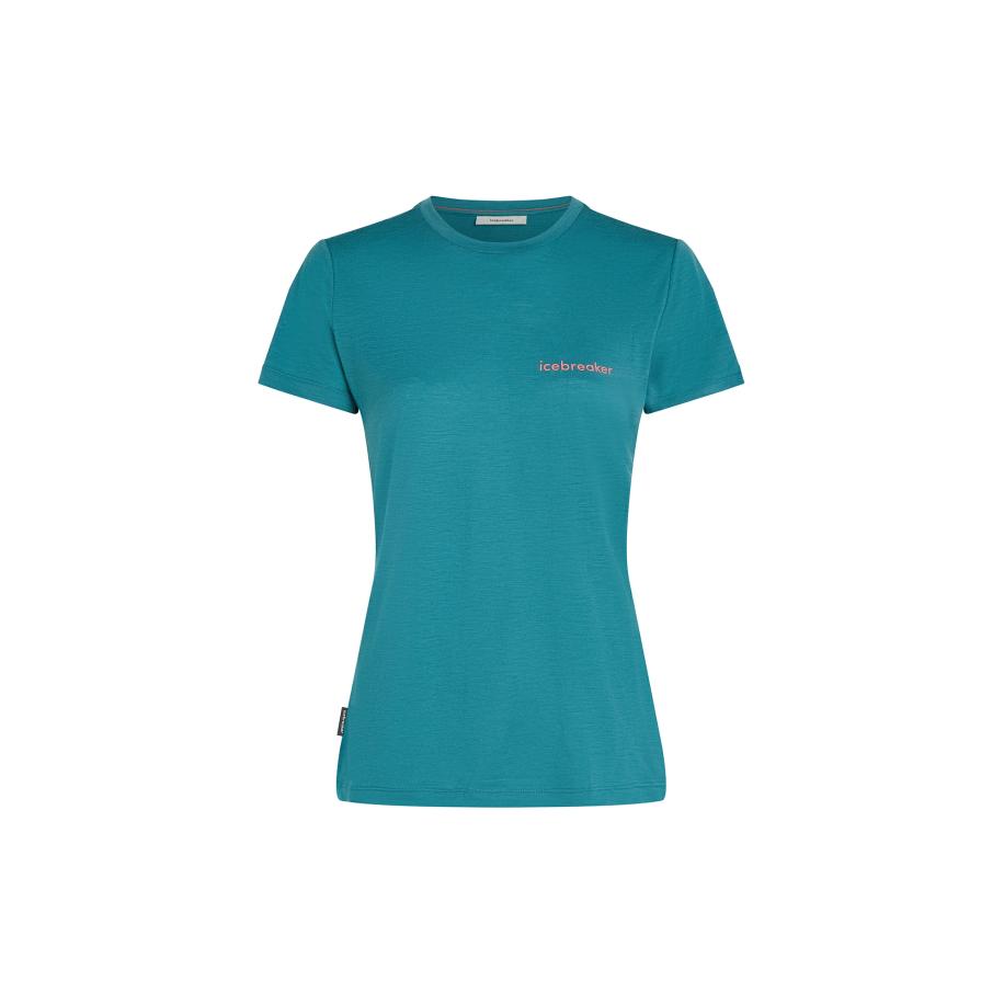 Icebreaker ICEBREAKER Functioneel shirt Tech Lite turquoise / rosa -