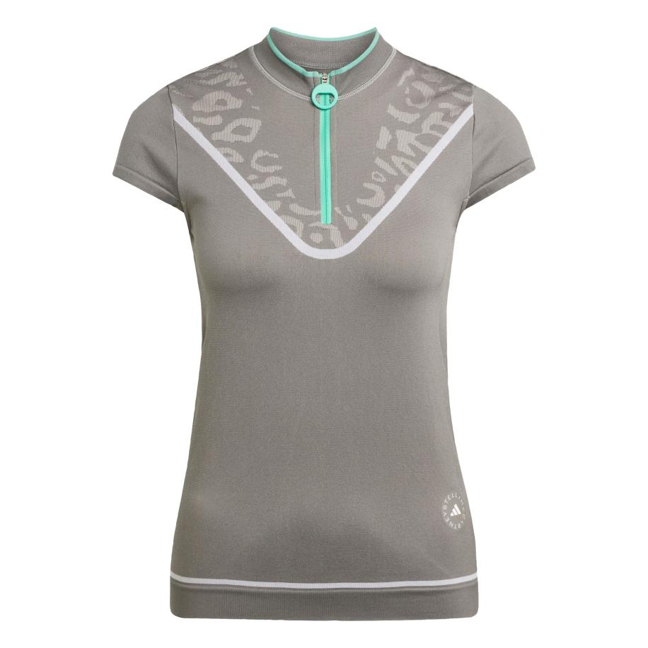 adidas by stella mccartney ADIDAS BY STELLA MCCARTNEY Functioneel shirt TrueNature turquoise / greige / donkergrijs / wit -