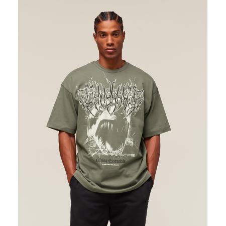 Gymshark Carlos x Rest Day Essential T-Shirt Base Green