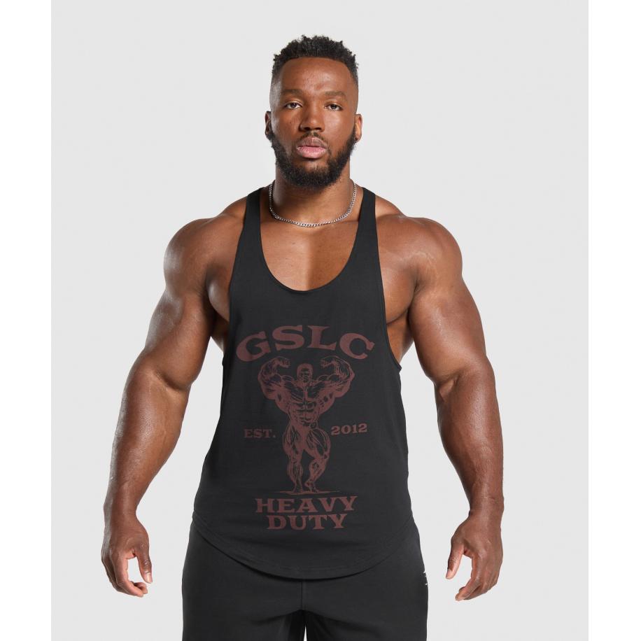 Gymshark Heavy Duty Stringer Black Zwart