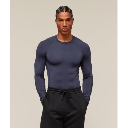 Gymshark Element Baselayer Long Sleeve T-Shirt Heavy Blue