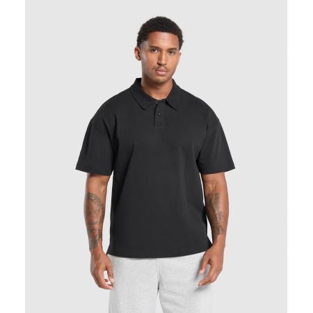 Gymshark Short Sleeve Polo Black