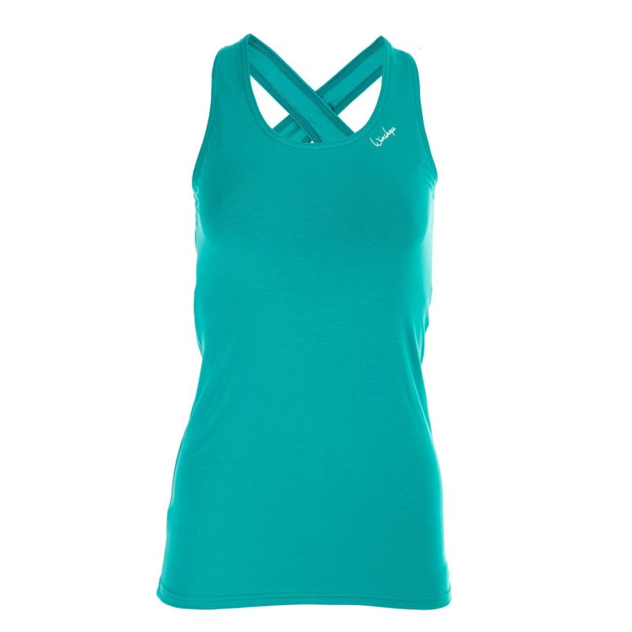 Winshape Sporttop WVR32 jade groen / wit Groen