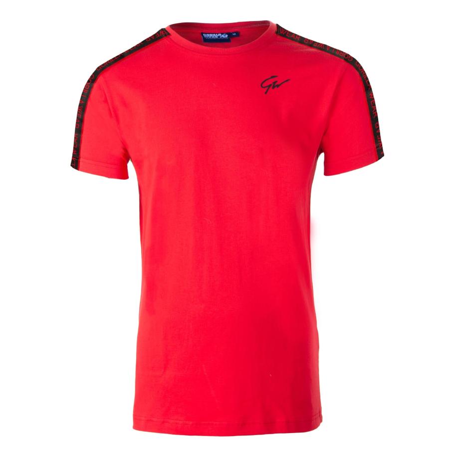 Gorilla Wear Gorilla Wear Functioneel shirt Chester rood / zwart -