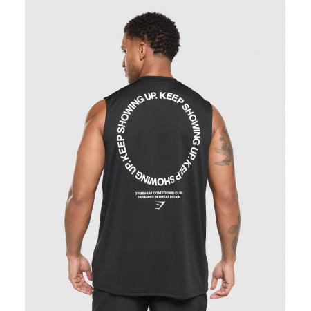 Gymshark Keep Showing Up Tank Black
