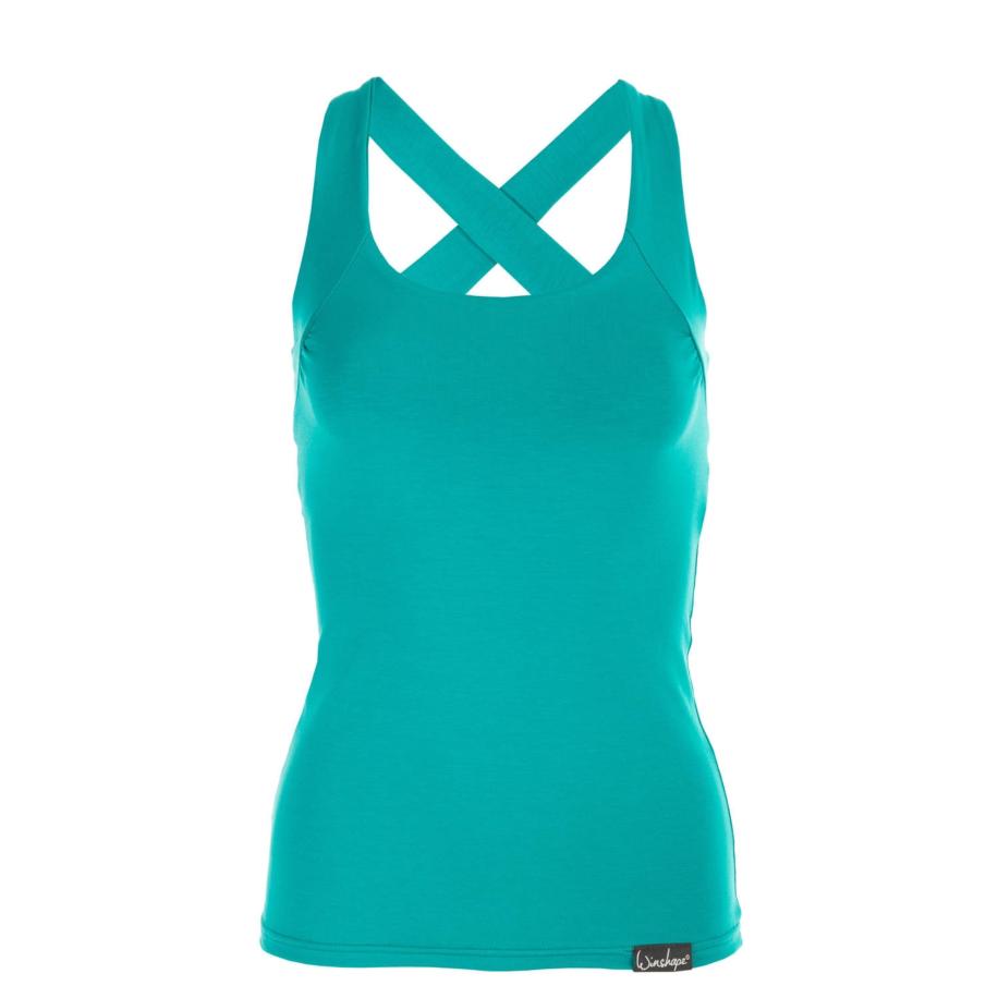 Winshape Sporttop WVR25 jade groen / zwart / wit Groen