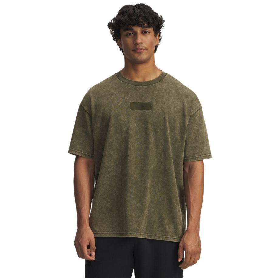 Project Rock Heavyweight oversized heren T-shirt Expedition Groente / Expedition Groente XL Groen