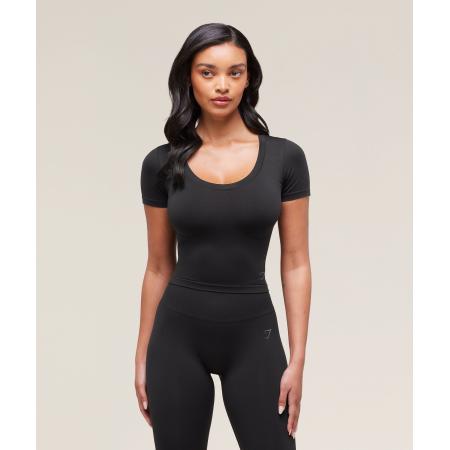 Gymshark Soft Sculpt Midi T-Shirt Black