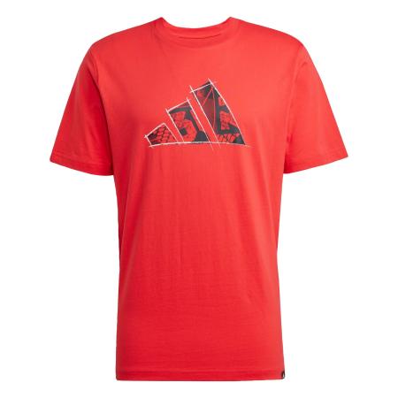 Adidas ADIDAS SPORTSWEAR Functioneel shirt Logo Graphic marine / rood / wit
