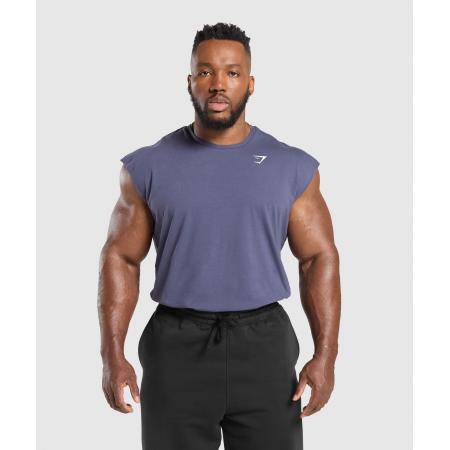 Gymshark Critical Cut Off Tank Weighted Purple