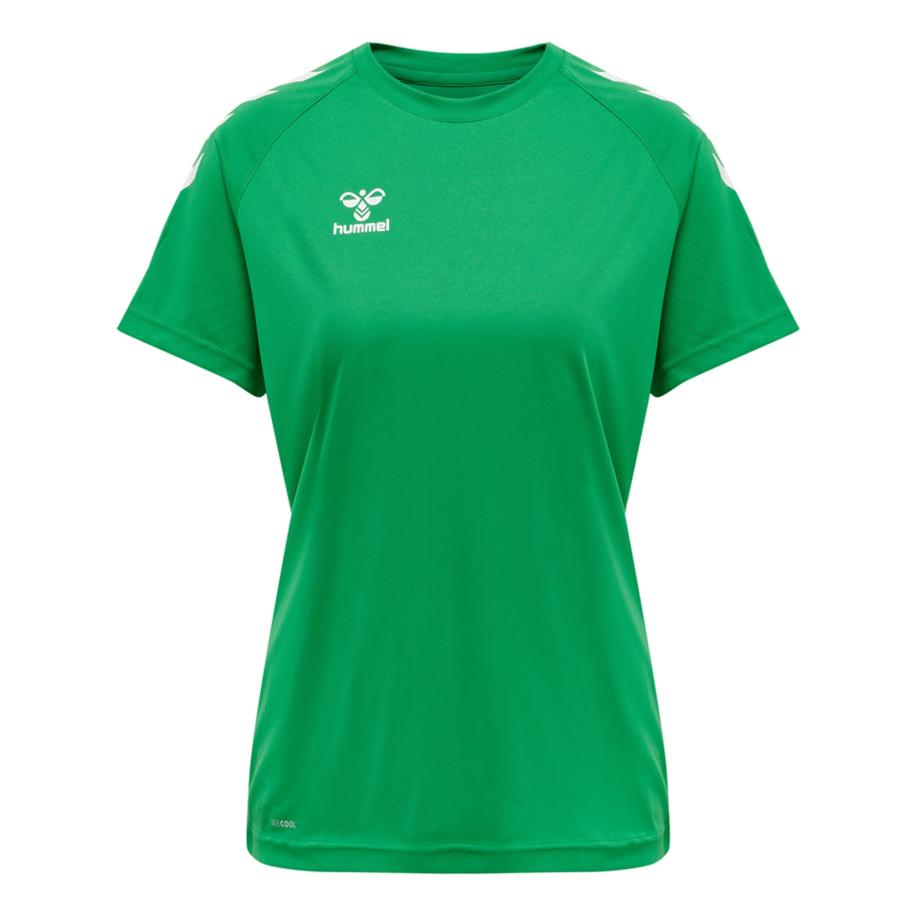 Hummel Hummel Functioneel shirt grasgroen / wit -