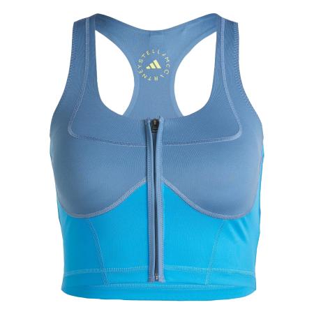 adidas by stella mccartney ADIDAS BY STELLA MCCARTNEY Sporttop adidas by Stella McCartney Two-Tone Zipped Crop azuur / opaal