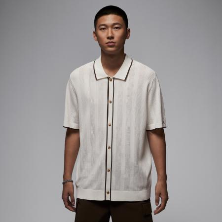 Jordan Sport knit golftop met knoopsluiting voor heren - Grijs