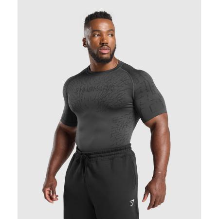 Gymshark Tectonic Seamless T Shirt Asphalt Grey/Black