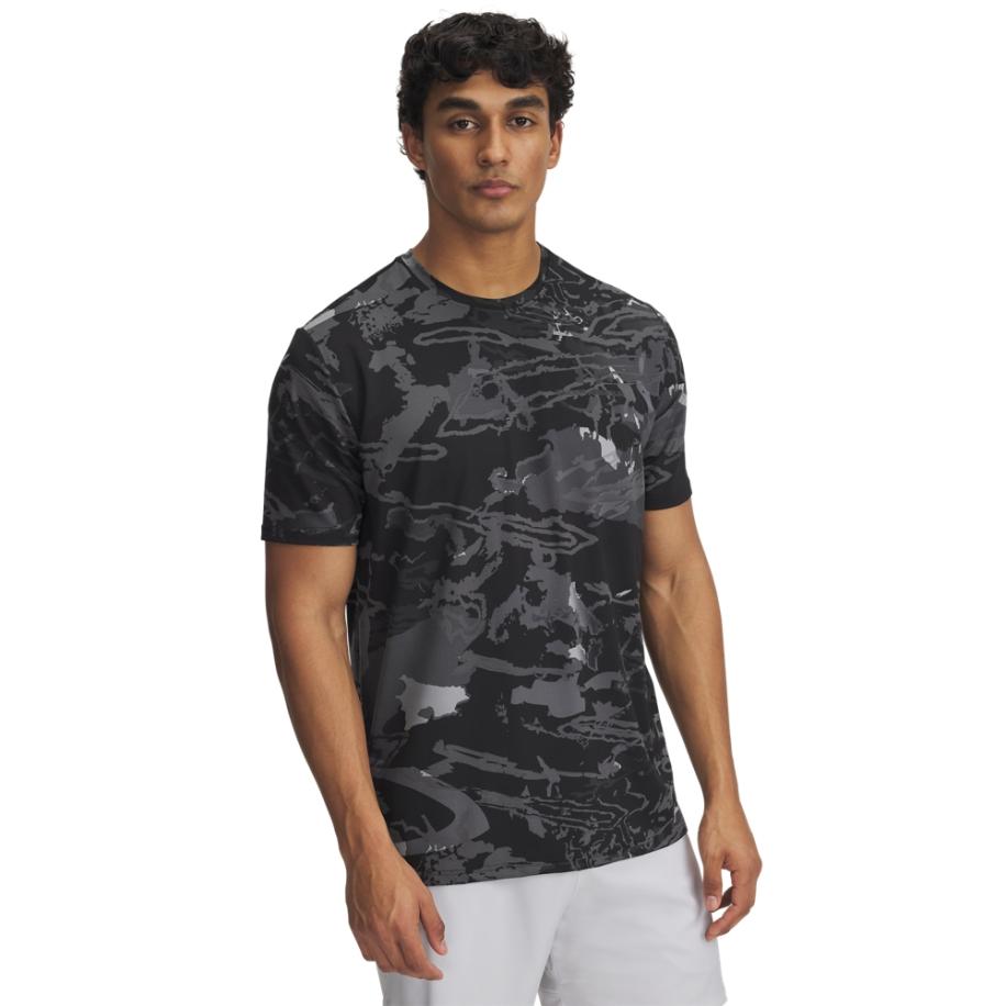 Under Armour Vanish Energy Printed Herenshirt met korte mouwen Zwart / Anthracite / Zwart L Zwart