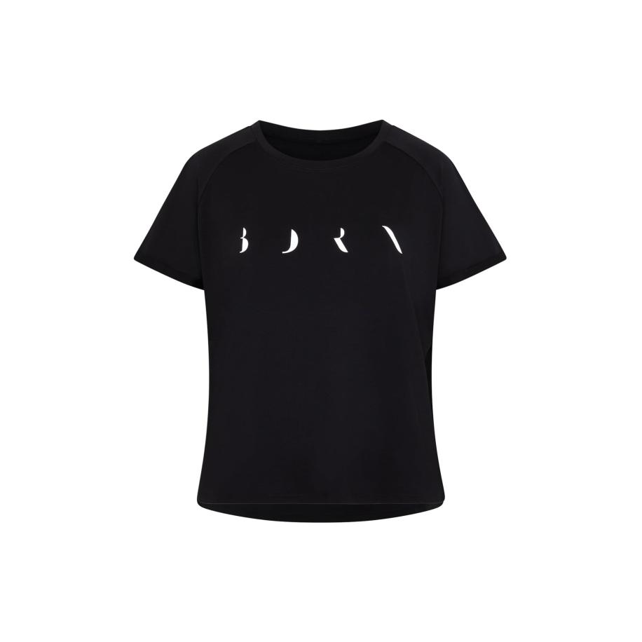 Born Living Yoga Functioneel shirt Vero zwart / wit Zwart